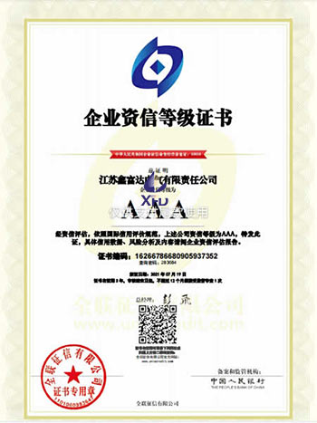 企业资信等级证书