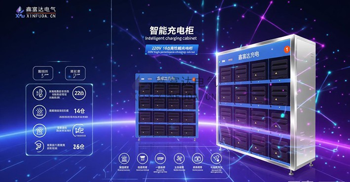 220V16仓 钠离子电池智能集中智能充电柜